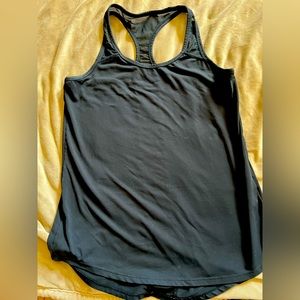 Fabletics Racerback Tank Top - Mesh Stripe Detail down back - Size Small